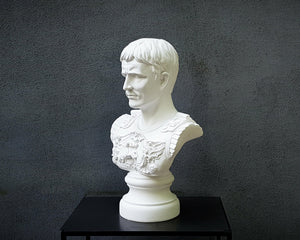 Plaster Bust of a Roman Emperor Julius Caesar - Atelier Article