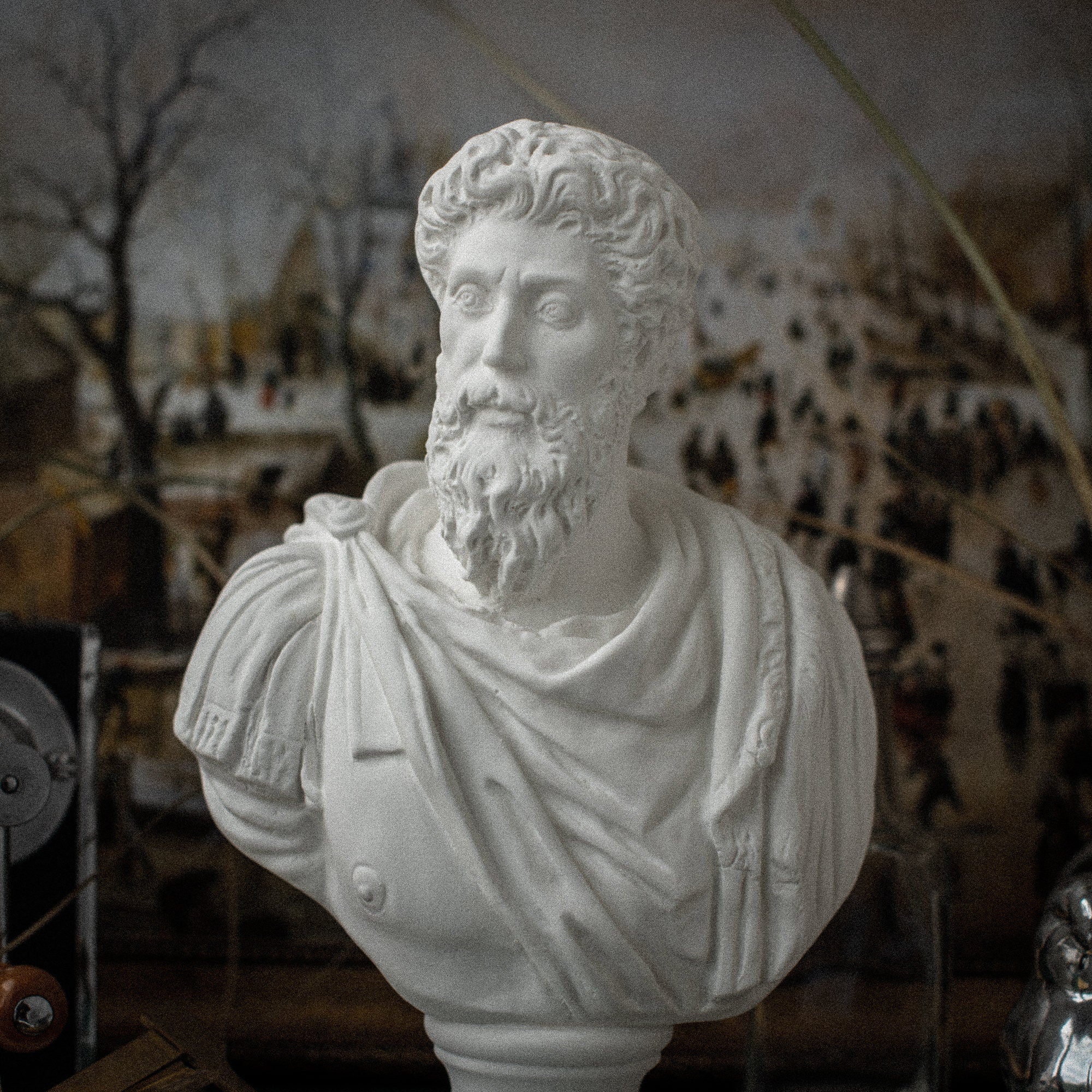 Plaster Bust of Marcus Aurelius Antoninus - Atelier Article
