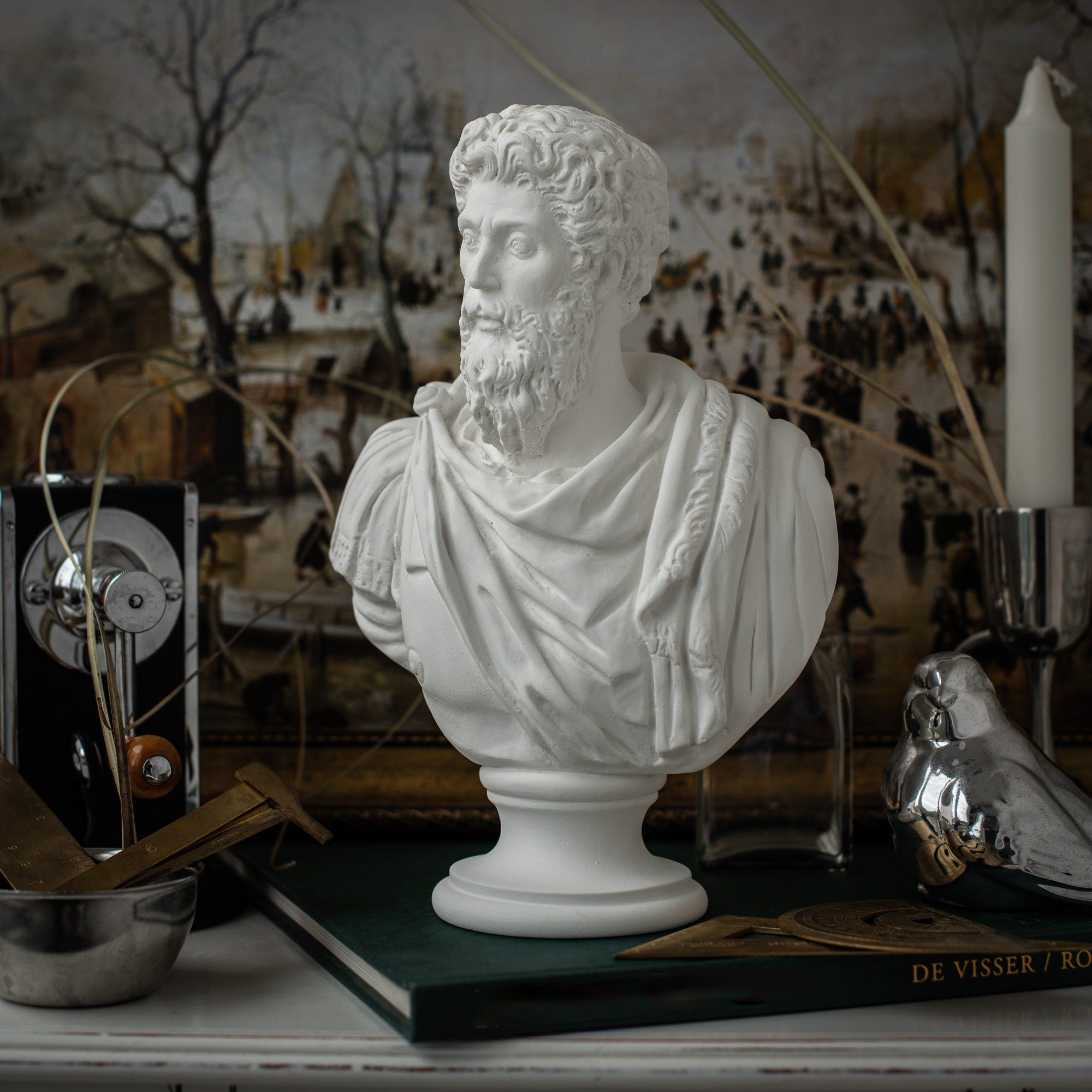 Plaster Bust of Marcus Aurelius Antoninus - Atelier Article