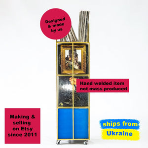 Premium Quality Four - Tier All Metal Vinyl Record Stand. - Atelier Article