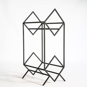 Premium Quality Hand Welded Two Tier Vinyl Record Stand "2Romb" - Atelier Article
