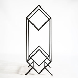 Premium Quality Hand Welded Two Tier Vinyl Record Stand "2Romb" - Atelier Article