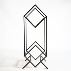 Premium Quality Hand Welded Two Tier Vinyl Record Stand "2Romb" - Atelier Article
