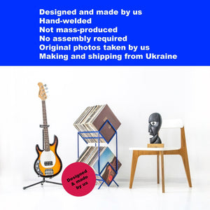 Premium Quality Hand Welded Two Tier Vinyl Record Stand "2Romb" - Atelier Article