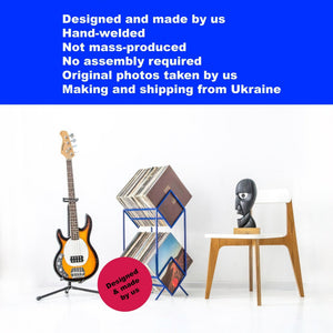 Premium Quality Hand Welded Two Tier Vinyl Record Stand "2Romb" - Atelier Article