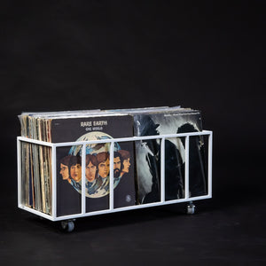Premium Quality Wide Vinyl Record Mobile Crate "Twins" - Atelier Article