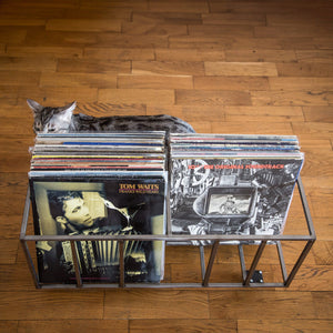 Premium Quality Wide Vinyl Record Crate "Twins" on Wheels - Atelier Article