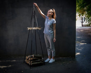 Pyramid Log Holder - Atelier Article