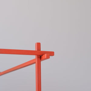 Red Sticks Vinyl Record Crate – Minimalist Metal LP Storage with Wheels - Atelier Article