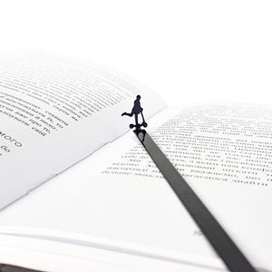 Skater Gentleman Metal Bookmark – Minimalist Silhouette for Modern Readers - Atelier Article