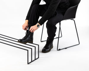 Skinny Black Metal Shoe Rack - Atelier Article