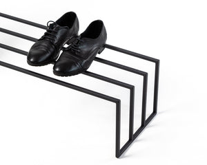 Skinny Black Metal Shoe Rack - Atelier Article