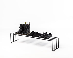 Skinny Black Metal Shoe Rack - Atelier Article