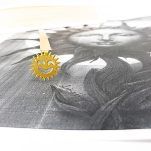 Smiling Sun Metal Bookmark – A Little Sunshine Between the Pages - Atelier Article