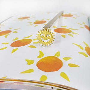 Smiling Sun Metal Bookmark – A Little Sunshine Between the Pages - Atelier Article