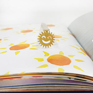 Smiling Sun Metal Bookmark – A Little Sunshine Between the Pages - Atelier Article