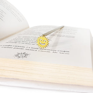 Smiling Sun Metal Bookmark – A Little Sunshine Between the Pages - Atelier Article