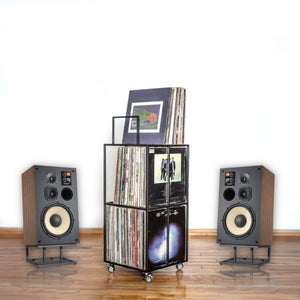 Metal Three - Tier Vinyl Record Storage Unit.
- Atelier Article