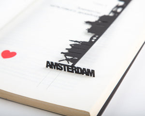 Trip Journal Bookmark "Amsterdam Cityscape". - Atelier Article
