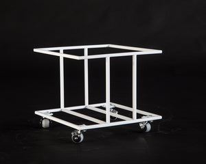 Small Footprint Vinyl Record Crate "II" on Wheels - Atelier Article