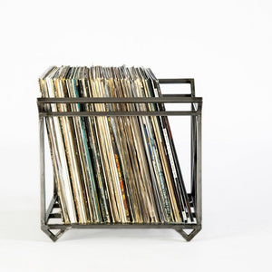Premium Quality Hand-welded Vinyl Record Metal Crate With Handles. - Atelier Article