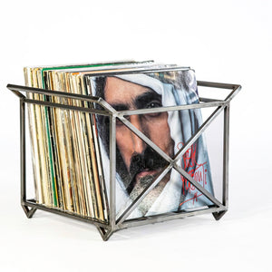 Premium Quality Hand-welded Vinyl Record Metal Crate With Handles. - Atelier Article