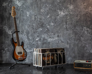 Premium Quality Hand-Welded White Vinyl Record Storage Crate "TWINS". - Atelier Article