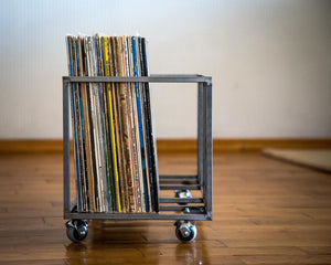 Premium Quality Hand-Welded Premium Quality Hand-Welded Vinyl Record Storage Crate "TWINS". - Atelier Article