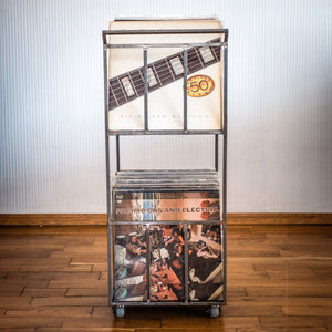 Vinyl Record Storage, Double Deck LP Record Cart - Atelier Article