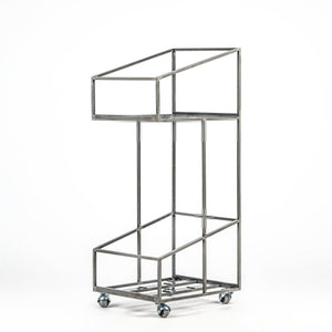 Vinyl Record Storage, Double Deck Shopping Cart Style Mobile LP Record Storage. - Atelier Article