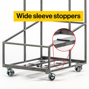 Vinyl Record Storage, Double Deck Shopping Cart Style Mobile Record Stand. - Atelier Article