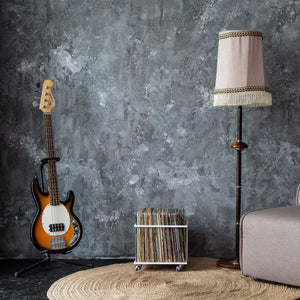 Premium Quality Hand-welded, LP Record Sturdy Metal Crate "II" on Rubber WHeels - Atelier Article
