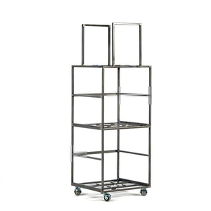 Vinyl Record Storage, Triple Deck LP Album Mobile Cart, New Improved Model, Holds 180 - 360 LP Records - Atelier Article