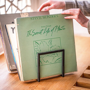 Premium Quality Hand-Welded Vinyl Record Triple Desktop Rack. - Atelier Article