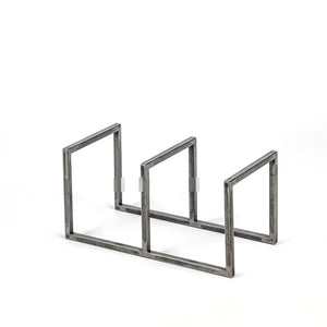 Premium Quality Hand-Welded Vinyl Record Triple Desktop Rack. - Atelier Article