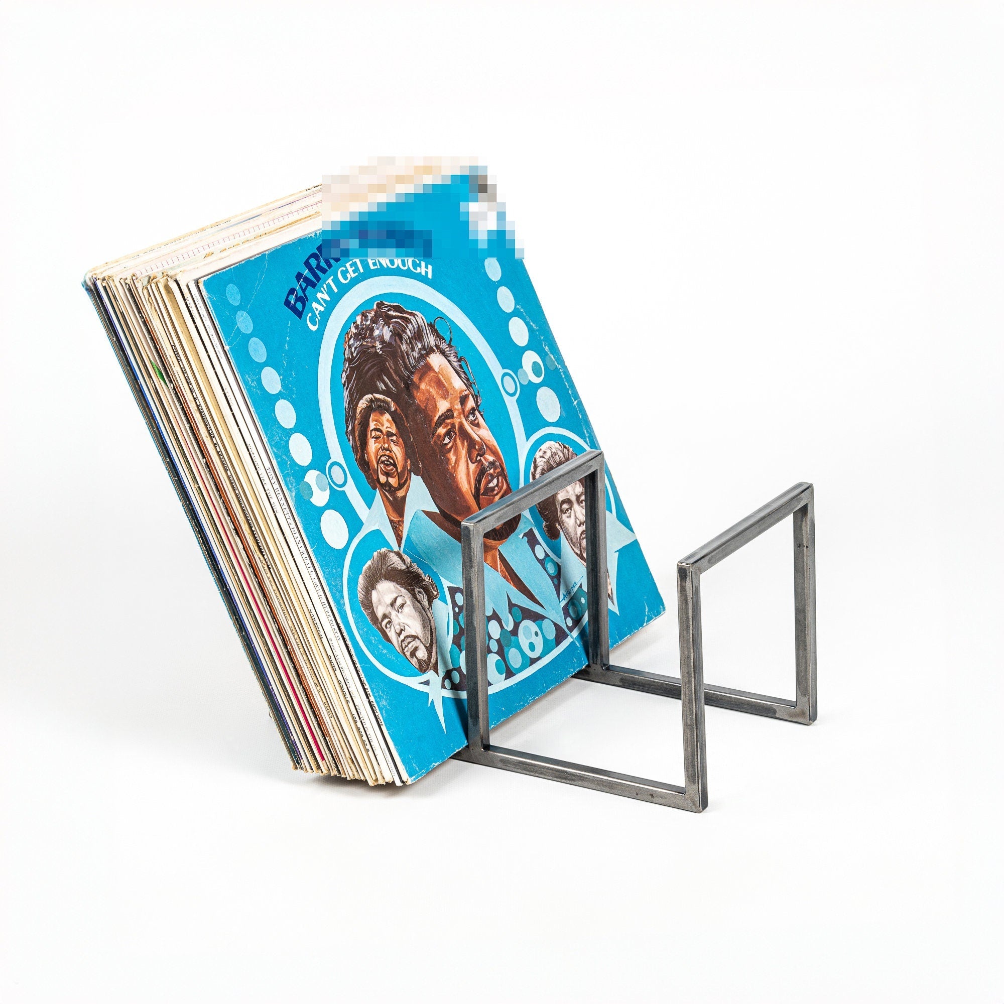 Premium Quality Hand-Welded Vinyl Record Triple Desktop Rack. - Atelier Article