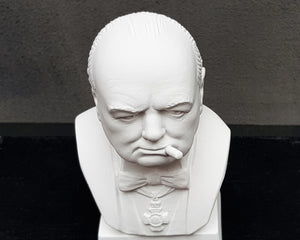 Winston Churchill Natural Plaster Bust - Atelier Article