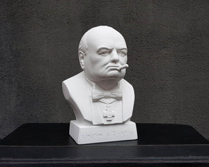 Winston Churchill Natural Plaster Bust - Atelier Article