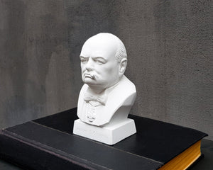 Winston Churchill Natural Plaster Bust - Atelier Article