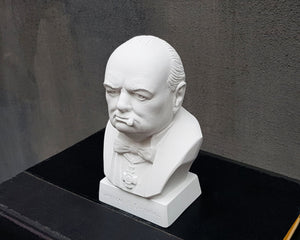 Winston Churchill Natural Plaster Bust - Atelier Article