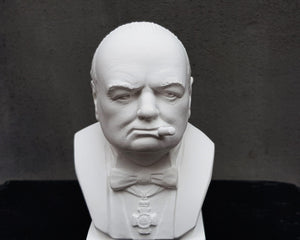Winston Churchill Natural Plaster Bust - Atelier Article