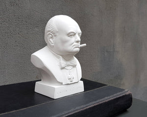 Winston Churchill Natural Plaster Bust - Atelier Article