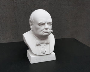 Winston Churchill Natural Plaster Bust - Atelier Article