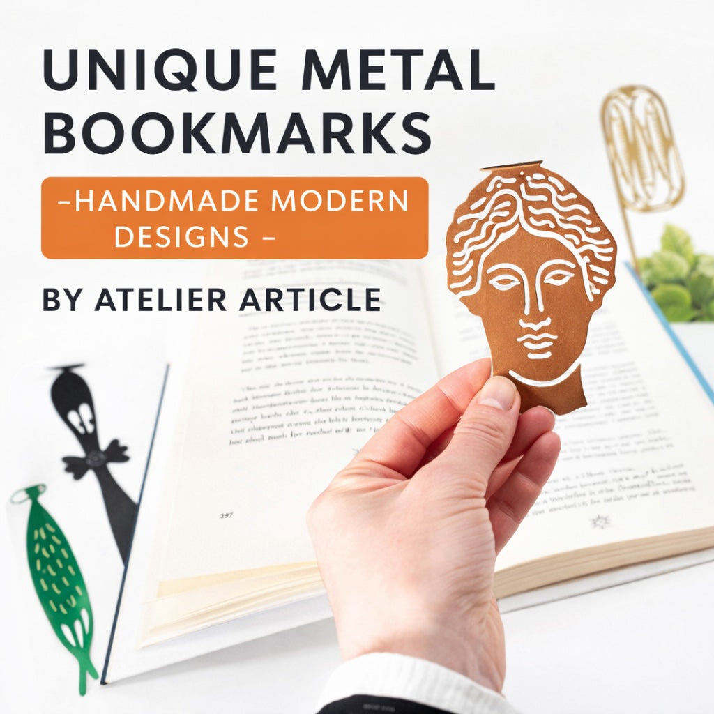 Unique Metal Bookmarks – Handmade Modern Designs by Atelier Article