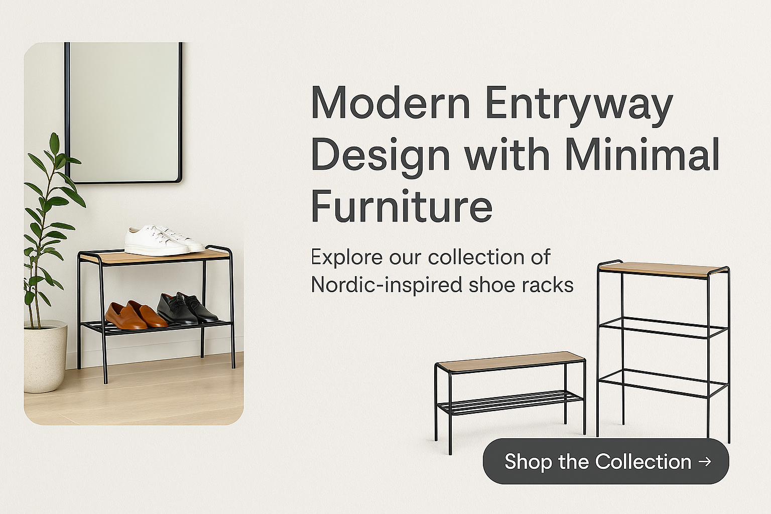 Modern Entryway Design Using Minimal Furniture