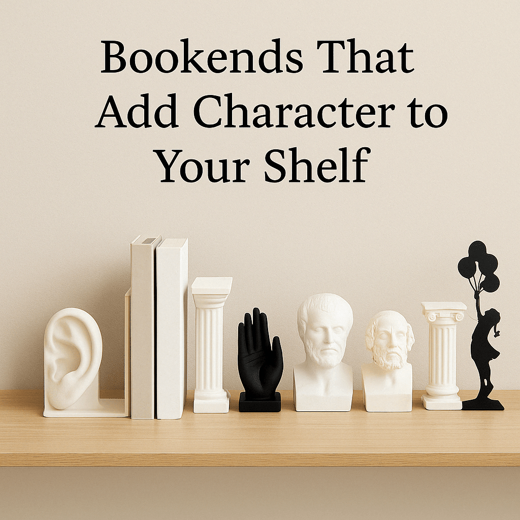 Bookends That Add Character to Your Shelf - Atelier Article