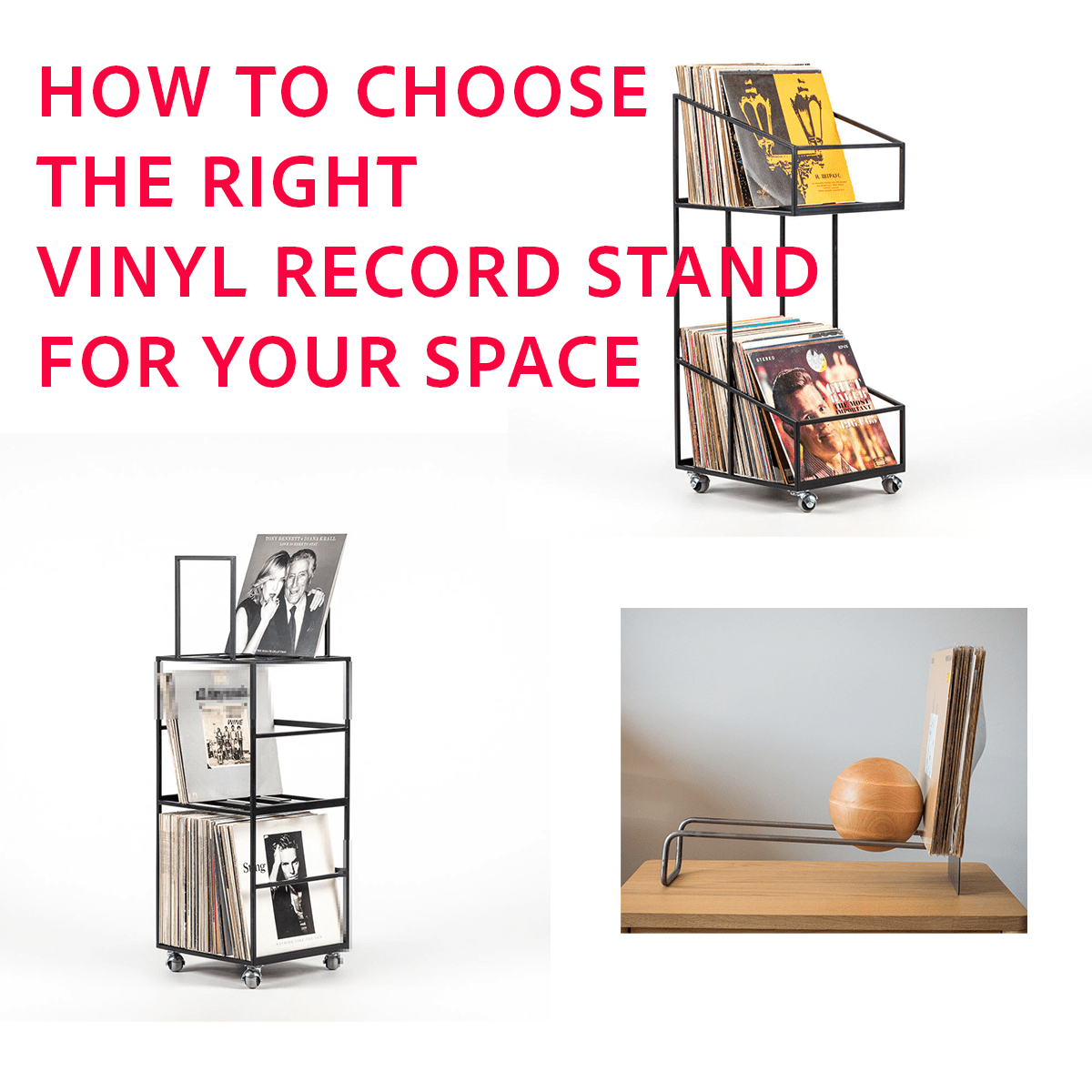 Banner- how to choose the right record stand for your space.