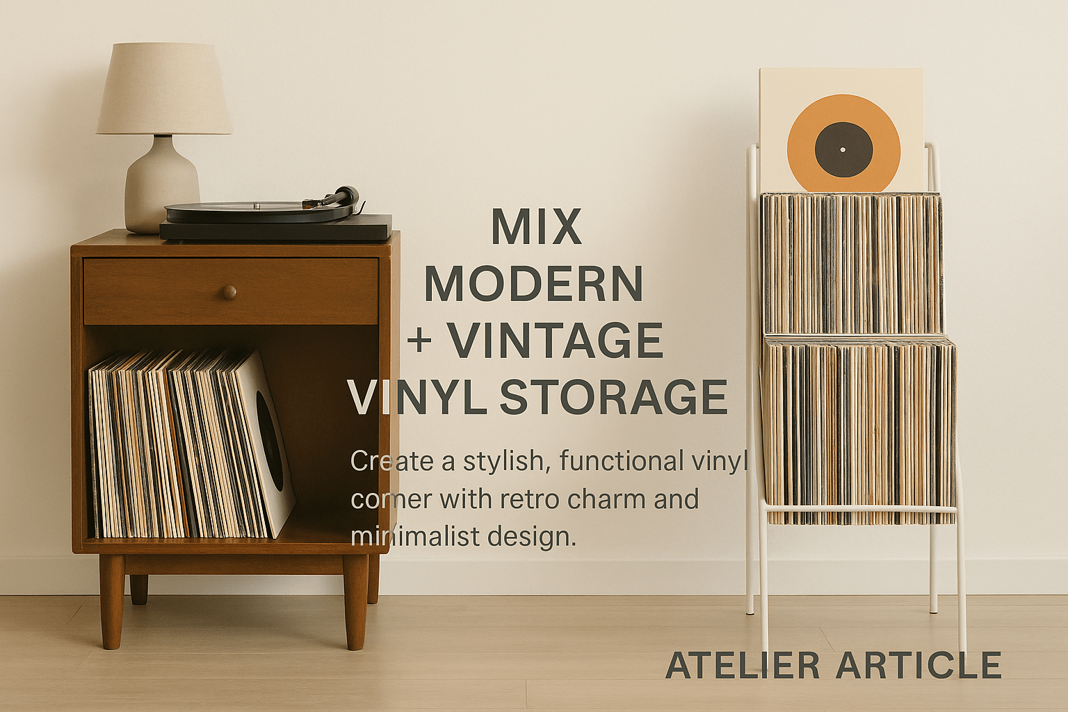 How to Mix Modern and Vintage Vinyl Storage: A Design Guide - Atelier Article