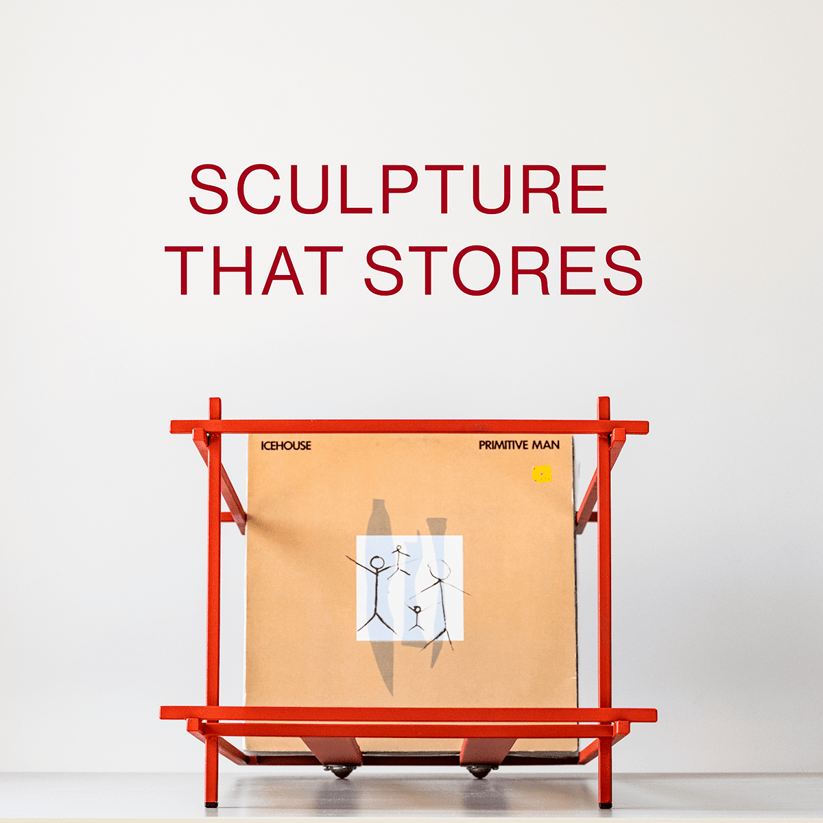 Red Sticks Crate: A Bold Minimalist Statement for Vinyl Lovers - Atelier Article
