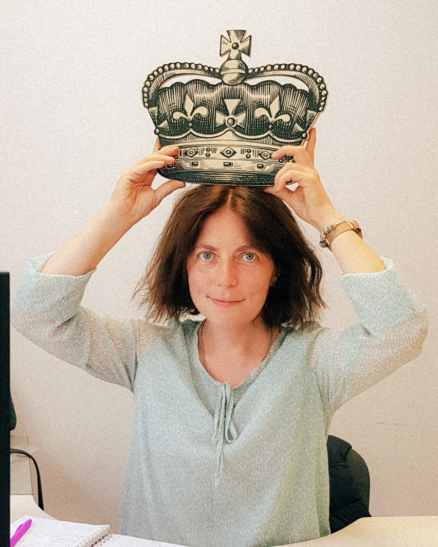 Anna J of Atelier Article customer care in the Cherkasy workshop office